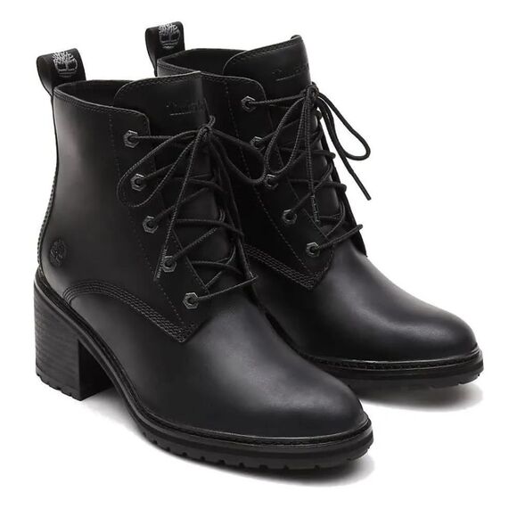 Timberland Sienna High Lace-Up Boots in Black Size 5.5 - Picture 1 of 14